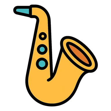 saxophone sticker