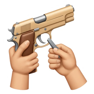 Two hands besides eachother doing pistol sticker