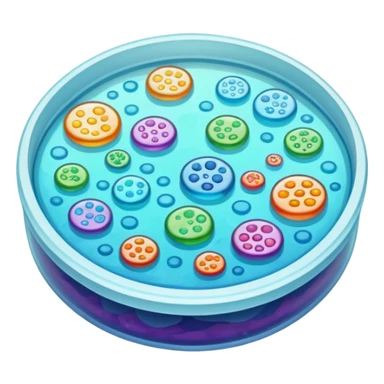 petri dish culture sticker