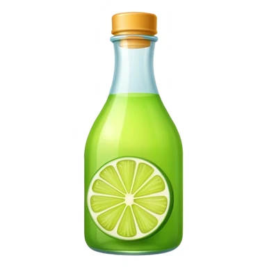 Lime juice bottled sticker