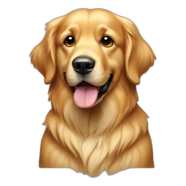 Dog golden retriever full-height sticker