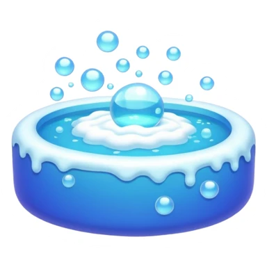 Bubble pool sticker
