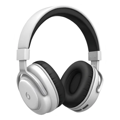 White headphones  sticker