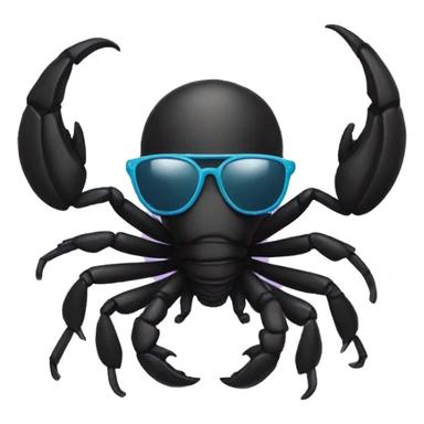 Scorpion with sunglasses sticker