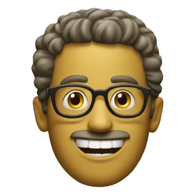 Crazy dude with mustard sticker