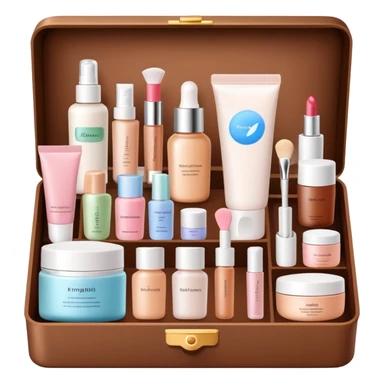 skin care Kit brown box sticker