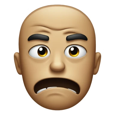 angry face with tears sticker