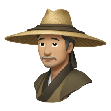 Palarie de japonez kasa sticker