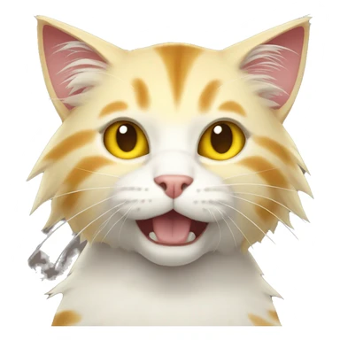  Super sayian cat sticker