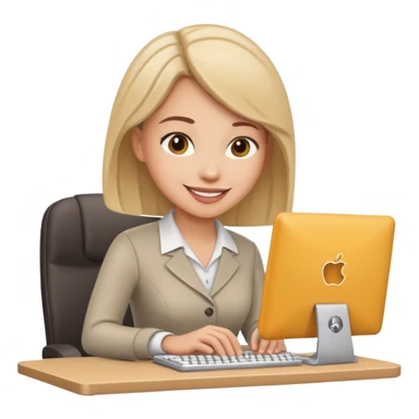 administrative assistant on computer sticker