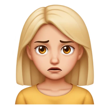 disgusted girl face emoji sticker