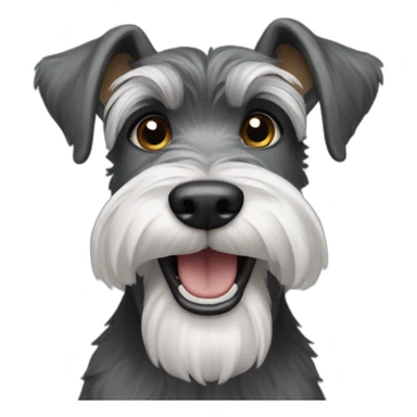 schnauzer-smiling sticker