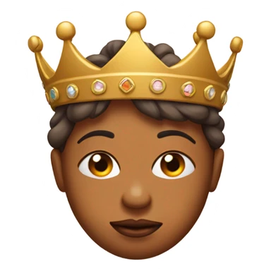 this emoji 😘 with a crown sticker