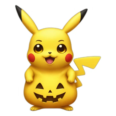 halloween pikachu sticker