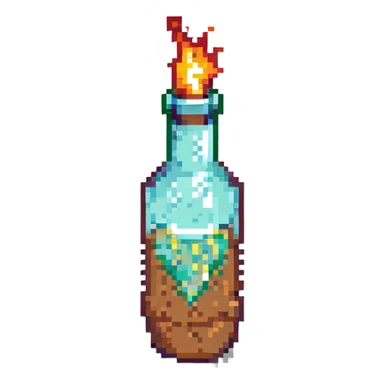 Molotov cocktail sticker