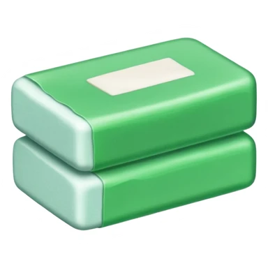 WHITE ERASER WARPED GREEN PACKAGE sticker
