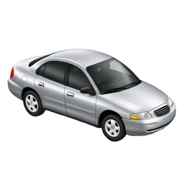 mercury sable 1998 car silver sticker