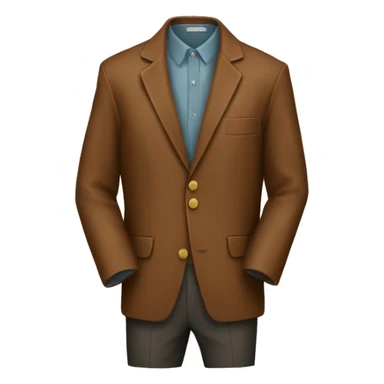 vintage brown  jacket  sticker