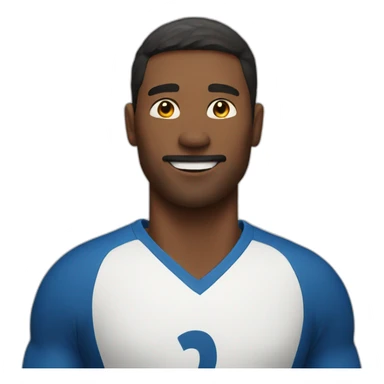 A man plays volleyball sticker