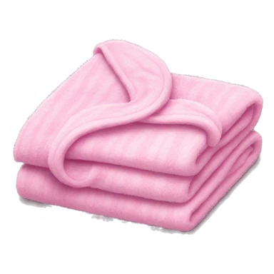 Pink fluffy folded blanket  sticker