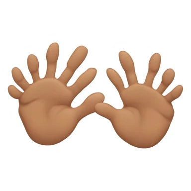 hands shaking but instead bear paws sticker