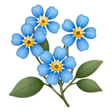 Forget me not  sticker
