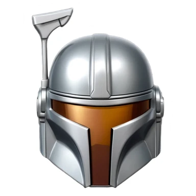 the mandalorian helmet (NOT jango fett) sticker
