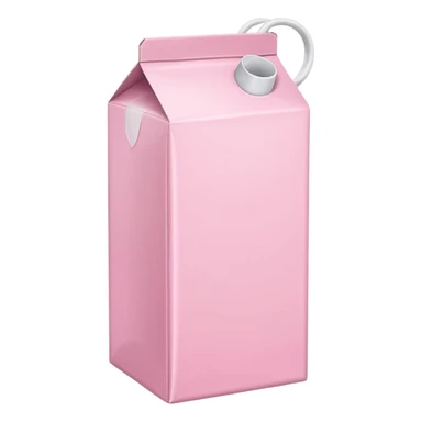 Pink milk carton sticker