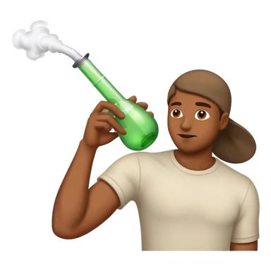 Hitting a bong  sticker