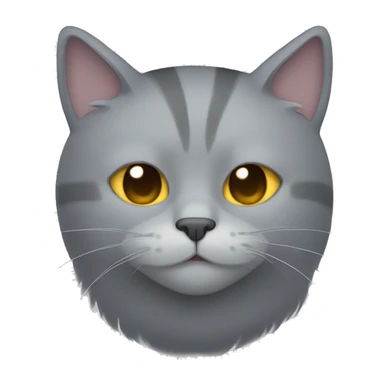 zzz under grey cat head sticker