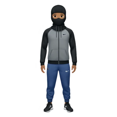 nike tech tracksuit clothing and baclava, no person sticker