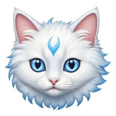 A flying cat sticker