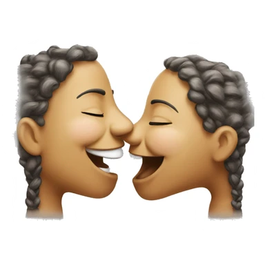 Two lilly tinos kissing eachother sticker
