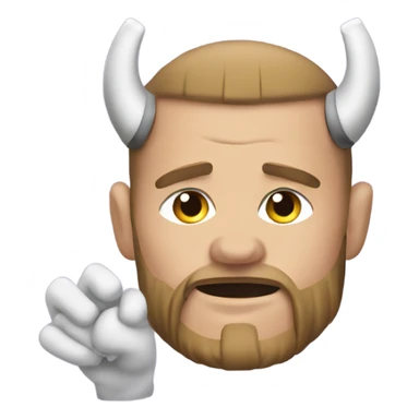 Vikings football play with 2 fingers pointed to their ear sticker