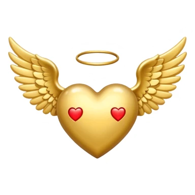 heart with angel wings sticker