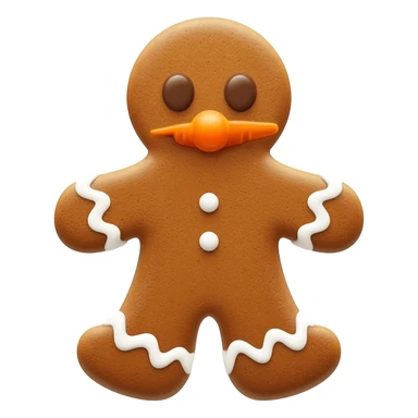 gingerbread man sticker
