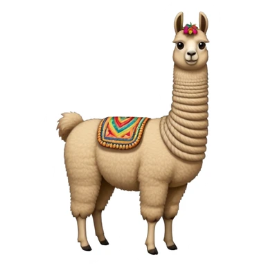 llama with  resilient coil sticker