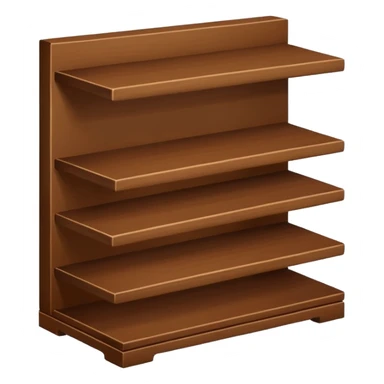 a small stand with horizontal shelves sticker