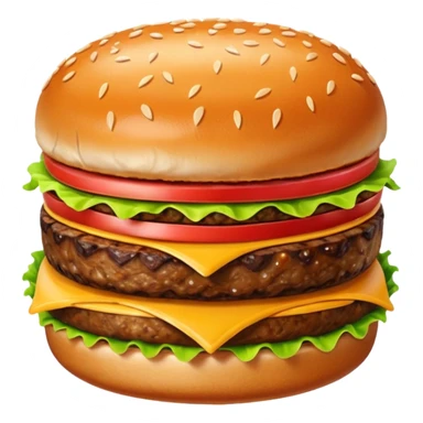 hamburguesa sin pan sticker