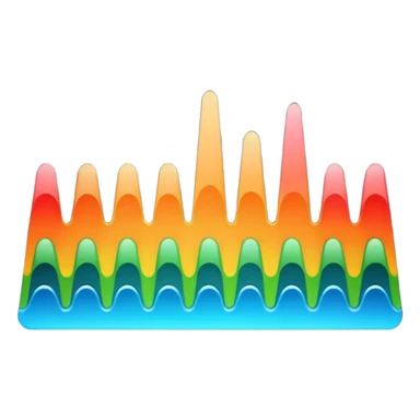 black audio spectrum sticker