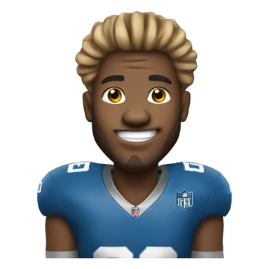 Lions football sticker