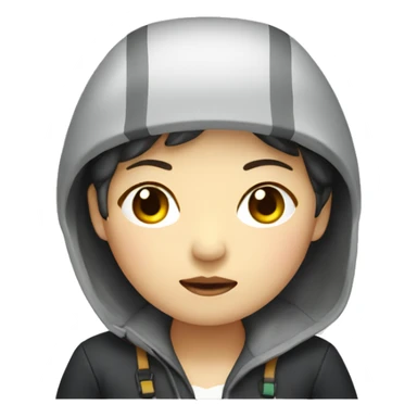 korean female designer in sinking ship sticker