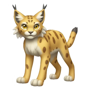 Electric-type Fakémon-Lynx full body sticker