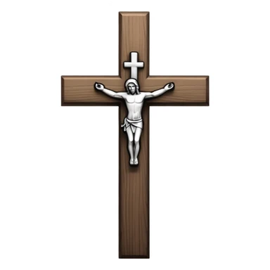 Create more catholic cross emojis more simple and clean but now Catholic  keep it black and white sticker