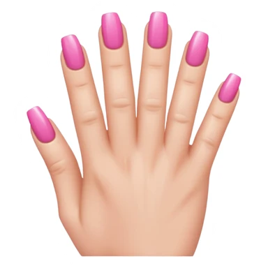 Nails with pink lovie Dovie nails sticker