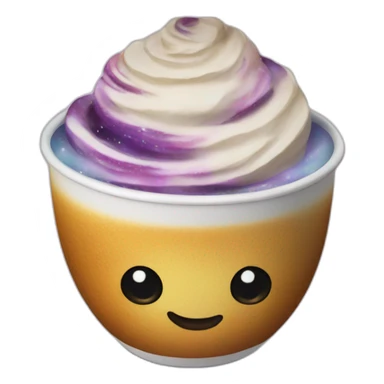 galaxy latte cup sticker