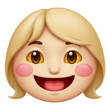 Regular emoji face biting it’s lip sticker