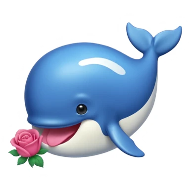 un bébé baleine tout chou avec une tétine dans la bouche sticker