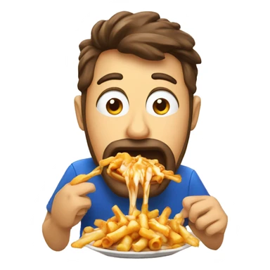Poutine eating poutine  sticker
