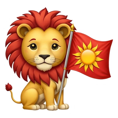 پرچم شیر خورشید رو برام استیکر کن sticker